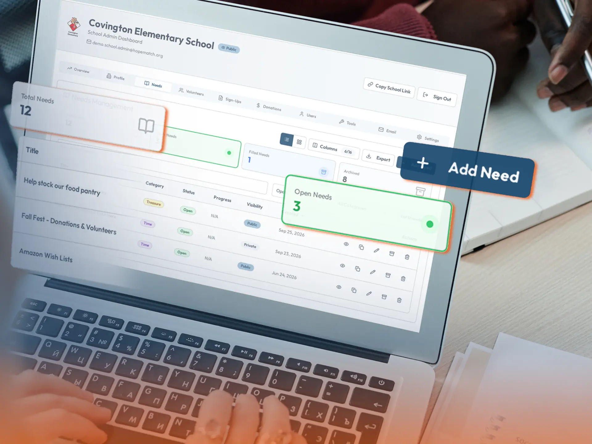Existing Resource Check shown in HopeMatch Mobilize